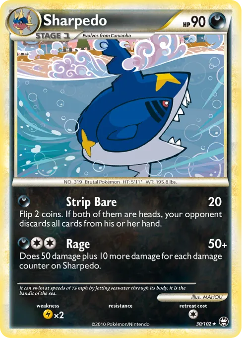 Sharpedo - Reverse Holo