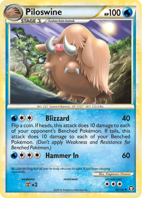 Piloswine - Reverse Holo