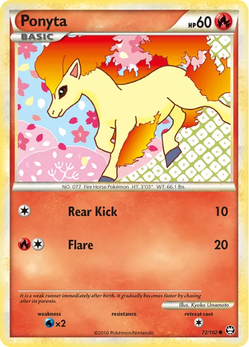 Ponyta - Reverse Holo
