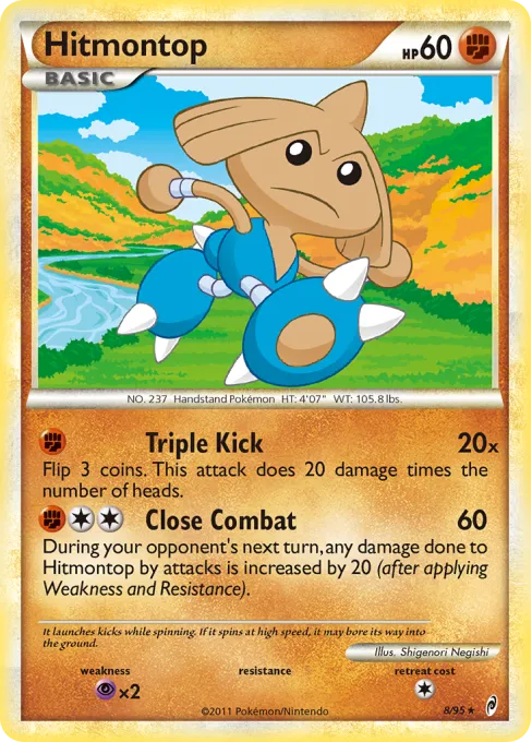Hitmontop - Reverse Holo