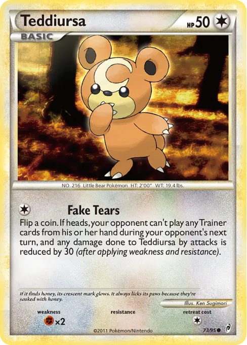 Teddiursa - Reverse Holo
