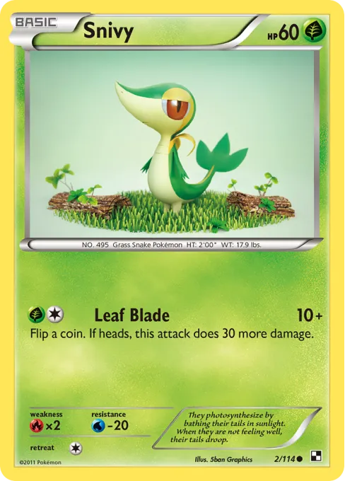 Snivy - Reverse Holo