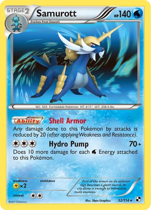 Samurott - Reverse Holo