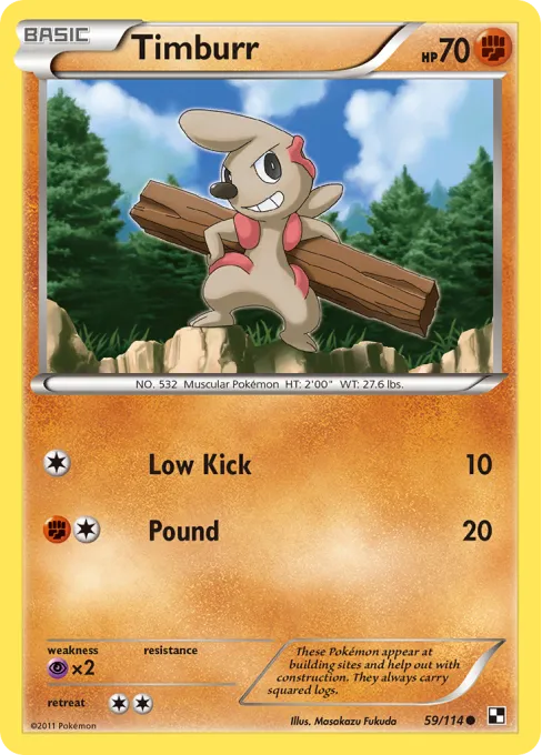 Timburr - Reverse Holo