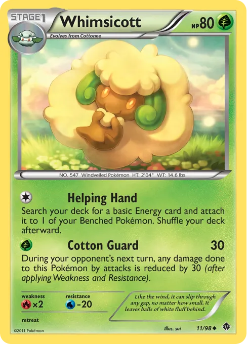 Whimsicott - Reverse Holo