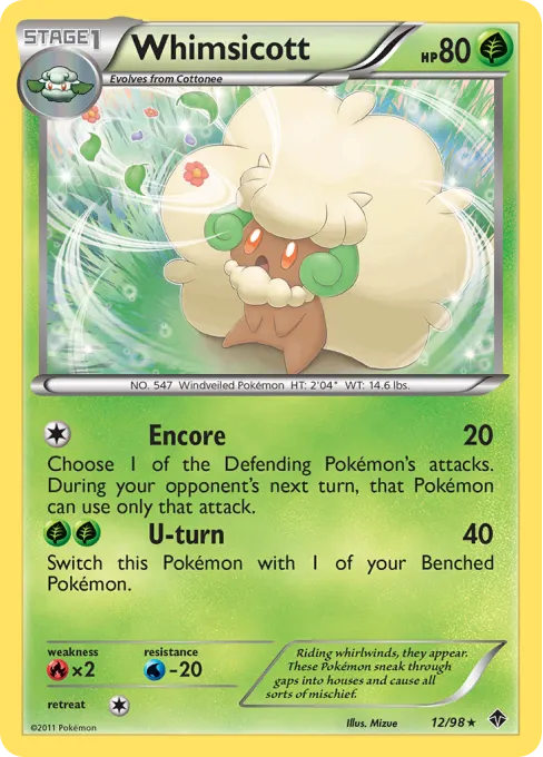 Whimsicott - Reverse Holo