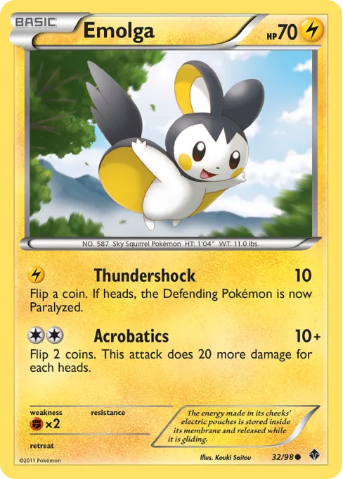 Emolga - Reverse Holo