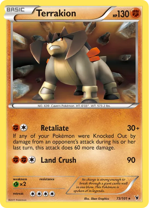 Terrakion - Reverse Holo