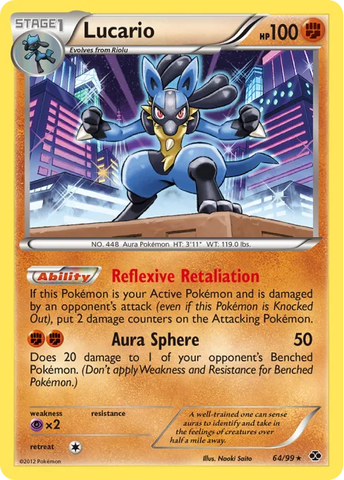 Lucario - Reverse Holo