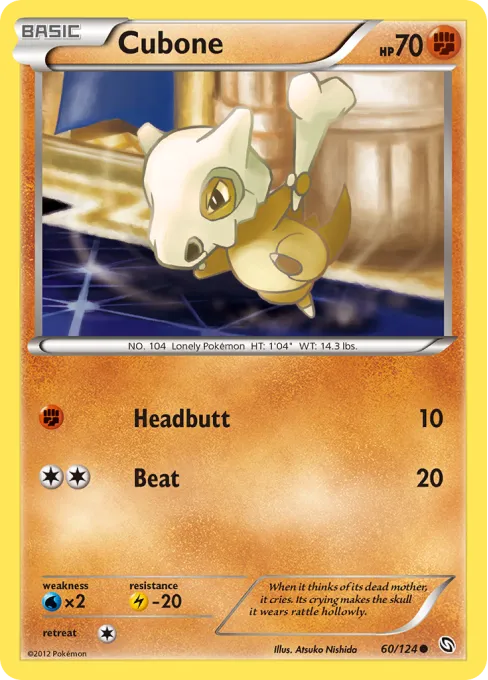 Cubone - Reverse Holo