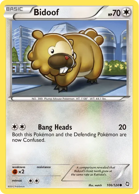 Bidoof - Reverse Holo
