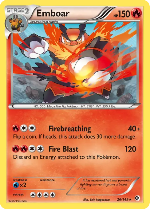 Emboar - Reverse Holo