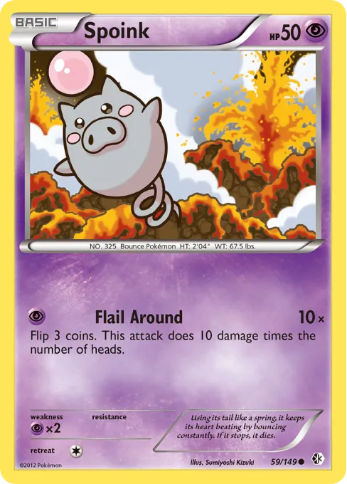 Spoink - Reverse Holo