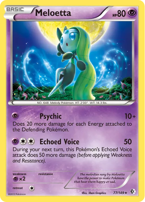 Meloetta - Reverse Holo