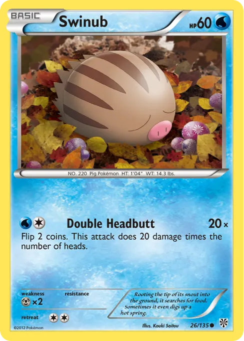 Swinub - Reverse Holo