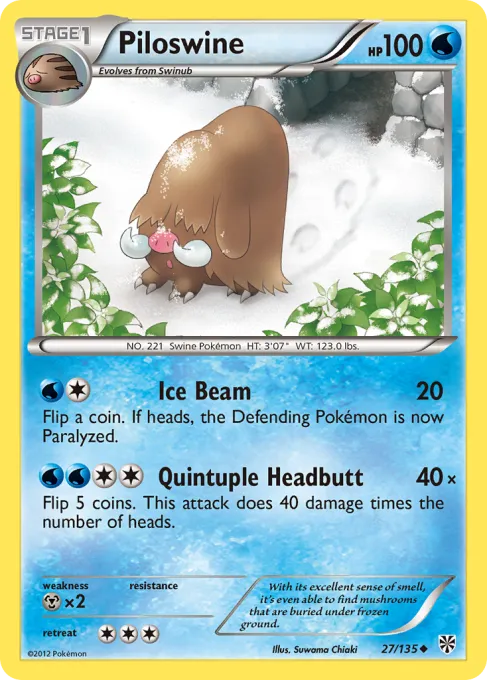 Piloswine - Reverse Holo