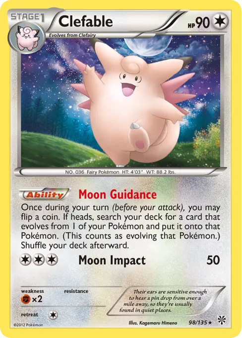 Clefable - Reverse Holo