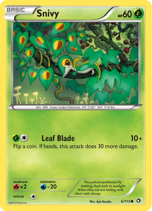Snivy - Reverse Holo