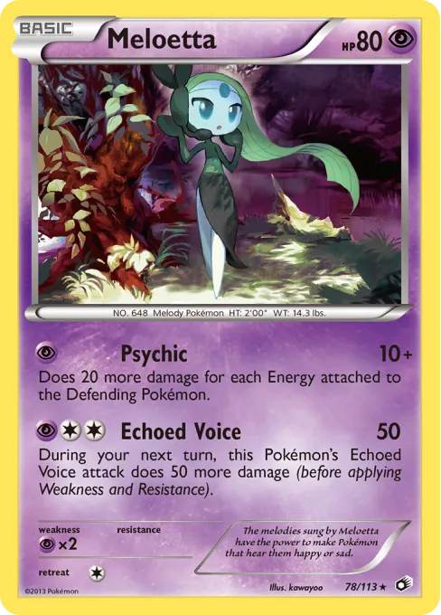 Meloetta - Reverse Holo