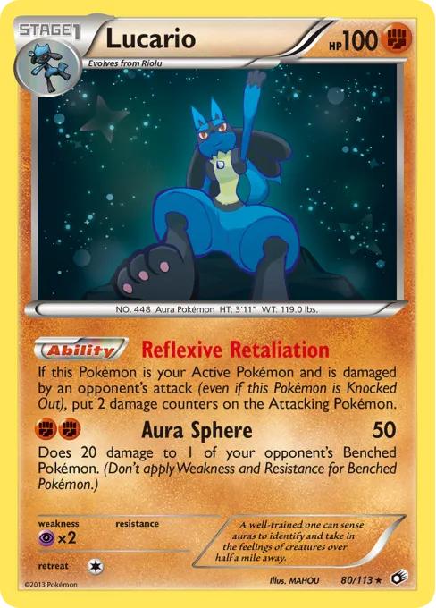 Lucario - Reverse Holo