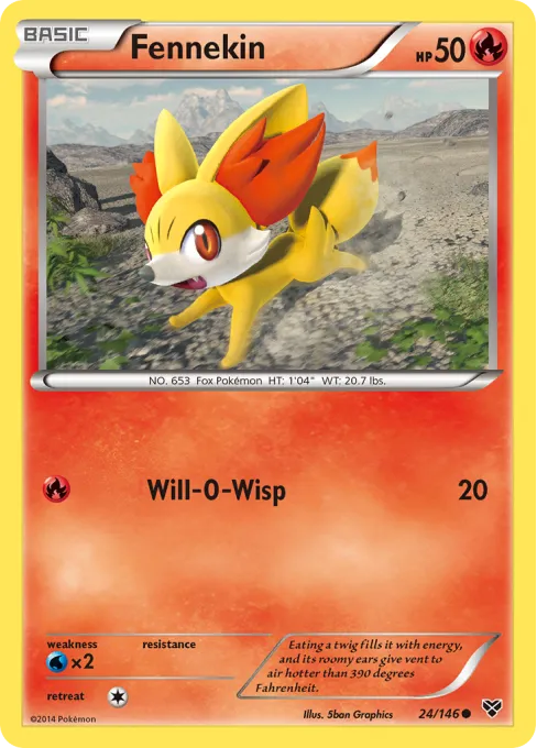 Fennekin - Reverse Holo