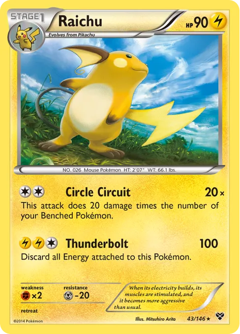 Raichu - Reverse Holo