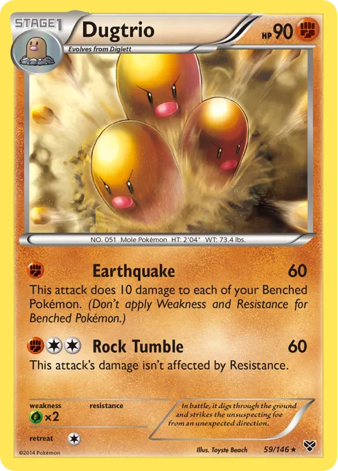 Dugtrio - Reverse Holo