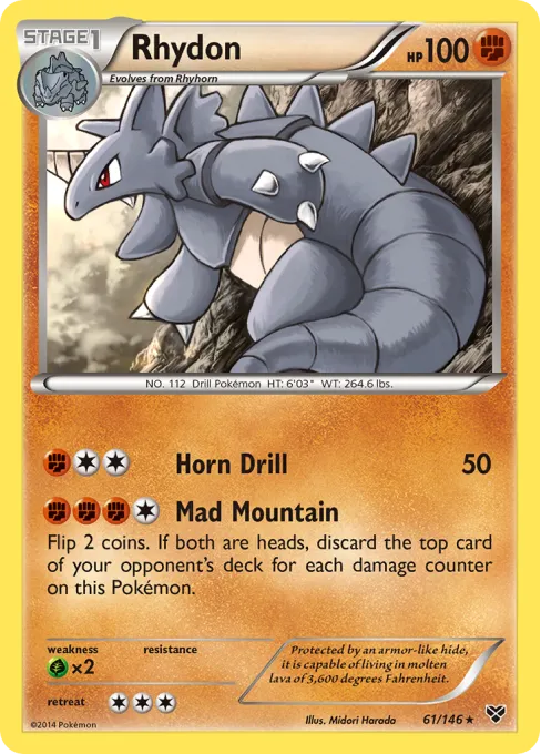 Rhydon - Reverse Holo