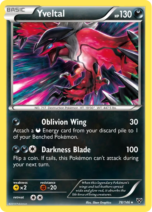 Yveltal - Reverse Holo