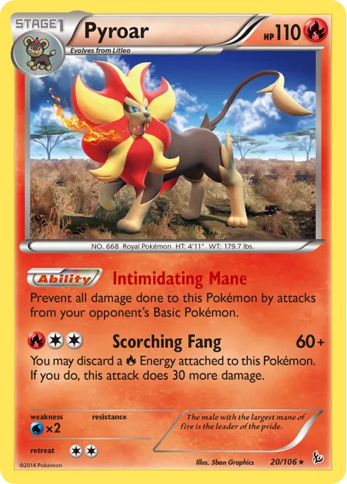 Pyroar - Reverse Holo