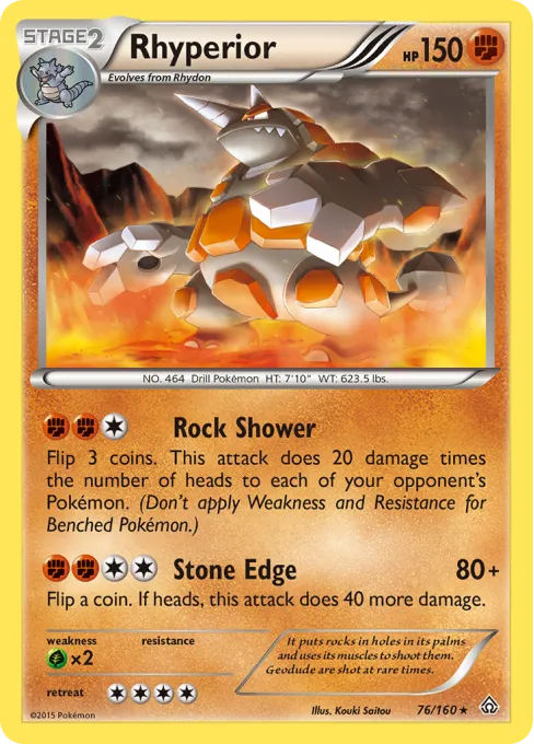 Rhyperior - Reverse Holo