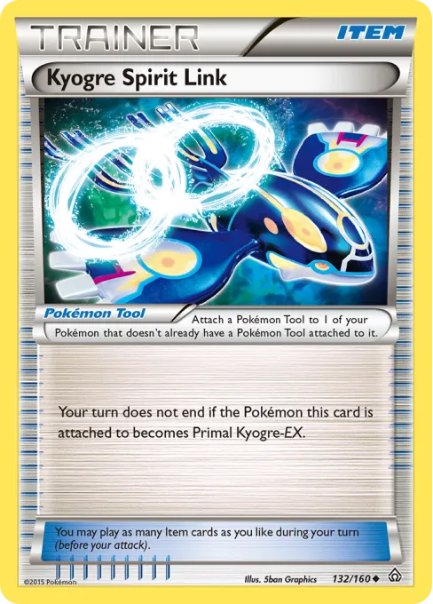 Kyogre Spirit Link - Reverse Holo