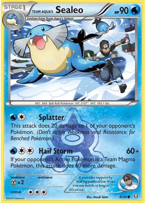 Team Aqua's Sealeo - Reverse Holo