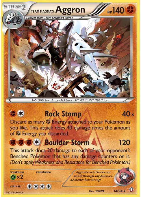 Team Magma's Aggron - Reverse Holo