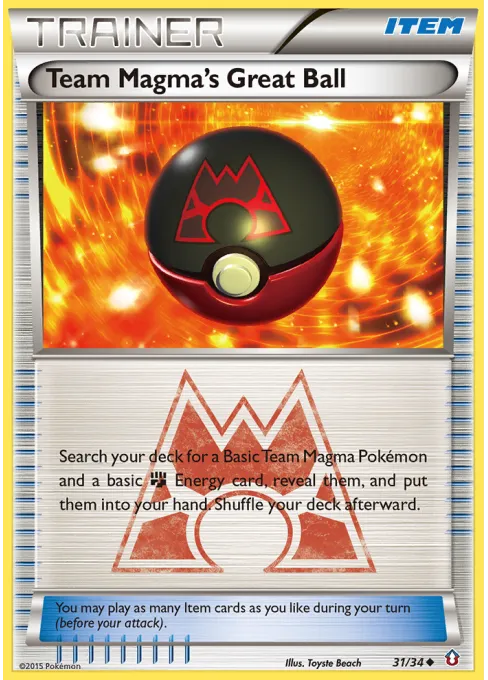 Team Magma's Great Ball - Reverse Holo
