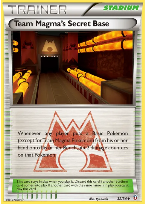 Team Magma's Secret Base - Reverse Holo