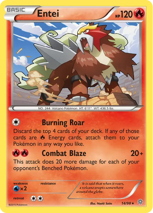 Entei - Reverse Holo