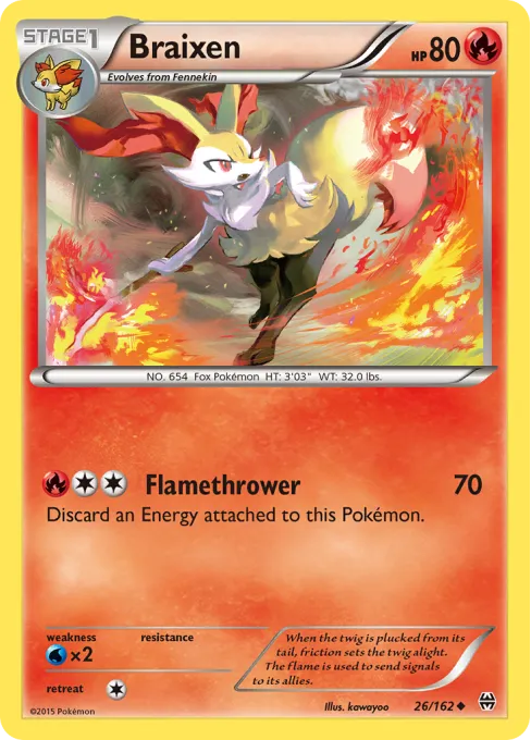 Braixen - Reverse Holo