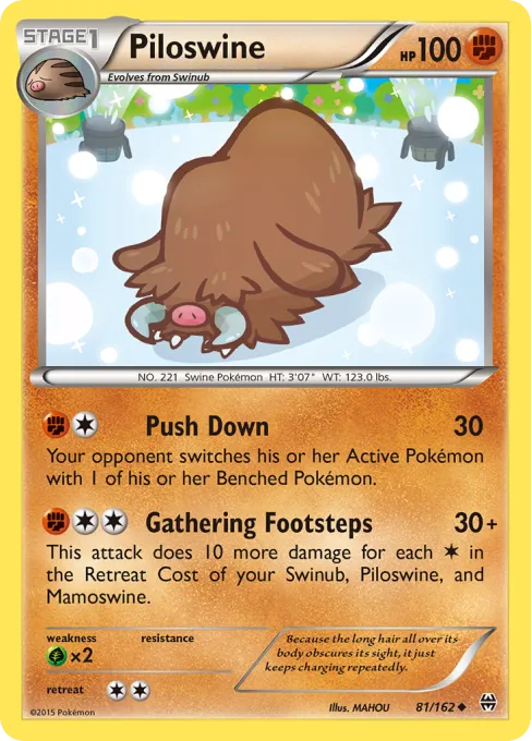Piloswine - Reverse Holo