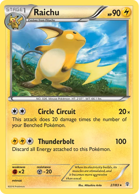 Raichu - Reverse Holo