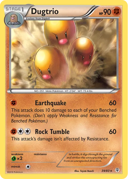 Dugtrio - Reverse Holo