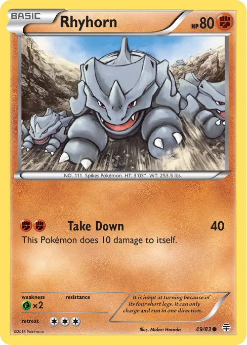 Rhyhorn - Reverse Holo
