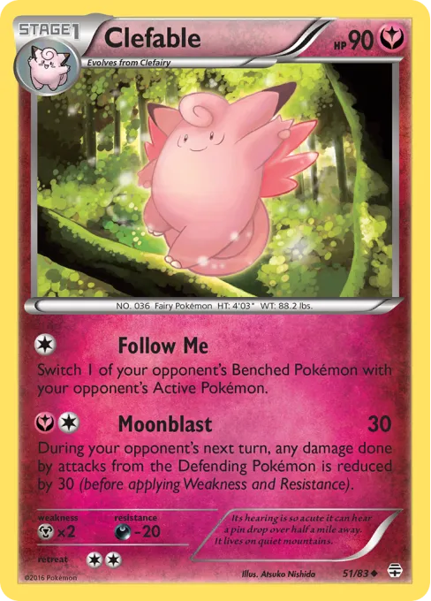 Clefable - Reverse Holo