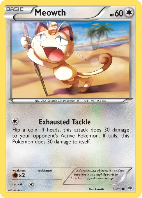 Meowth - Reverse Holo