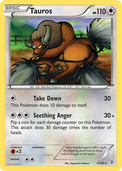 Tauros - Reverse Holo