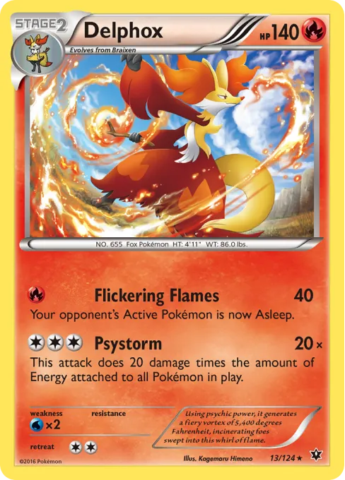 Delphox - Reverse Holo