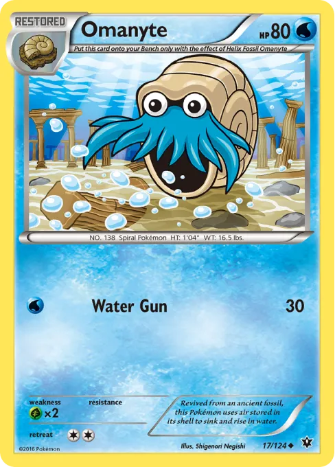 Omanyte - Reverse Holo