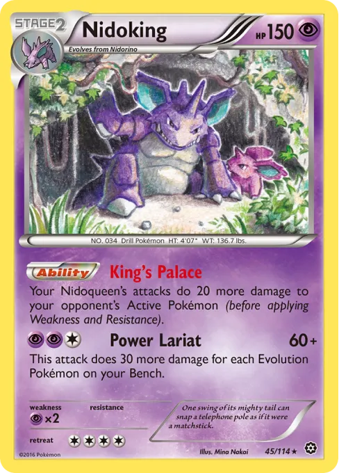 Nidoking - Reverse Holo