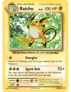 Raichu - Reverse Holo