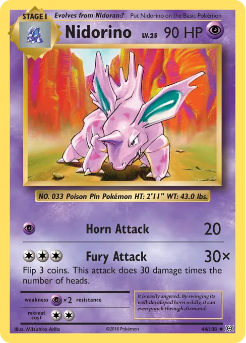 Nidorino - Reverse Holo